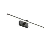 Modern LED Bathroom Wall Light Adjustable Picture Light with 3 Color Options Stylish Aluminum Design for Mirrors Black Finish Perfect for Home Decor.