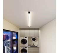 Modern LED Black Ceiling LampMinimalist Linear Design Lighting for Indoor Spaces 150cm Long 3000K/4000K/6000K Adjustable Perfect for Bedrooms & Kitchens.