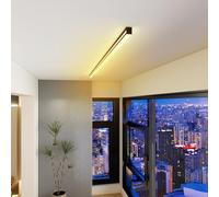 Modern LED Black Ceiling LightMinimalist 60cm Aluminium Linear Lamp for Indoor Use Adjustable 3000K/4000K/6000K Warm Lighting Ideal for Bedroom & Kitchen Decor