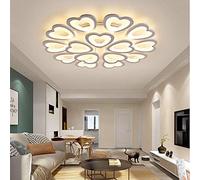 Modern LED Ceiling Chandelier Mutil Lights Nordic Style Acrylic Semi Flush Mount Lighting Fixture LED Close to Ceiling Lamp for Living Room Bedroom Dining Room Kitchen(15 Lights, Warm Light) 9(Step