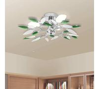 Modern LED Ceiling Light Acrylic Crystal Leaf Arms Chandelier Lamp Home Decor