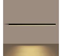 Modern LED Ceiling Light Black Linear Chandelier Minimalist Square Design 106.5 cm Long Strip Light for Bedroom Living Room Kitchen Study Corridor 3 Color Modes