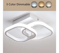 Modern Led Ceiling Light Black Nordic Style Chandelier Creative Design Ceiling Lamp for Bedroom, Kitchen, Corridor, Restaurant, Balcony,3 Color