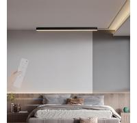 Modern LED Ceiling Light Dimmable Ceiling Lamp Flush Mount Ceiling Lights with Remote Control Ceiling Lighting Long Strip Acrylic for Living Room Bedroom Dining Room