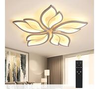 Modern LED Ceiling Light, Dimmable Living Room Lamp with Remote Control App, Light Colour, Brightness, Colour Changing Bedroom Ceiling Light, Lamp, Chandelier, Dimming Interior Lighting