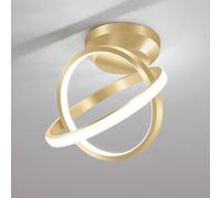 Modern Led Ceiling Light Gold Nordic Style Chandelier Circle Design Ceiling Lamp for Bedroom, Kitchen, Corridor, Restaurant, Balcony, Cold White