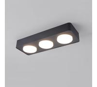 Modern Led Ceiling Light, Square Exposed Mounted Downlight, 3000K/4000K/6000K 3 Color Adjustable Ceiling Downlight, Hardwired Indoor Ceiling Lamp for Hallway Corridor Kitchen Foyer, JYLSSKUK, Dark