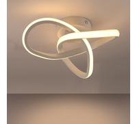 Modern Led Ceiling Light White Nordic Style Chandelier Creative Design Ceiling Lamp for Bedroom, Kitchen, Corridor, Restaurant, Balcony, Cold White