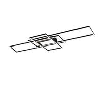 Modern LED Ceiling Light With Remote Control Black Design TR065