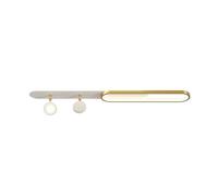 Modern Led Ceiling Light with Sunset Lamp, Dimmable Linear Ceiling Lamp Fixture with Remote Control, Acrylic Flush Mount Ceiling Chandelier Lighting for Living Bedroom Closet Hallway/120Cm