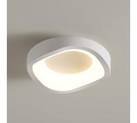 Modern LED Ceiling Lights, Small Led Close To Ceiling Light Fixture, 12W Geometry Ceiling Lamp For Bedroom Hallway Aisle Corridor Light Lighting (Cool White, 6000K)