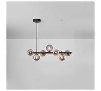 Modern LED Ceiling Pendant Light, Glass Globe Chandelier, mid Century Sputnik Pendant Lighting, for Dining Room Living Room Kitchen Island