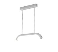 Modern LED Chandelier, Adjustable-height Nail Lamp,Half Moon Manicure Light with 300 LEDS, 3000K-6000K, Dimmable Arch Nail Tech Light for Salon Lash Tattoo(White)