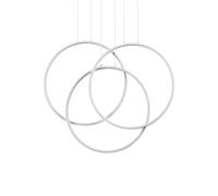 Modern LED Chandelier Design White Circles Living Room Kitchen DL1627