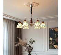 Modern LED Chandelier for Living Room Creative Bedroom Lighting Stylish Café & Boutique Décor 6-Light Artistic Home Lamp Elegant Design for Contemporary Spaces