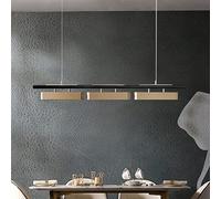 Modern LED Chandelier - Simple Luxury Rectangular Pendant Light for Dining Room Living Room Office Reception Stylish Illumination Contemporary Lighting Fixture
