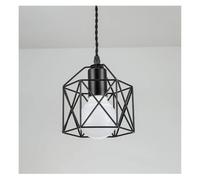 Modern LED Chaner Iron d Black Metal Cage Living Room Restaurant Shop Lighting Fixtures Decoration,Chaner