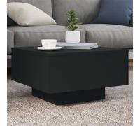 (black, 55 x 55 x 31 cm) vidaXL Coffee Table with LED Lights Hallway Tea Side End Table Sofa Table
