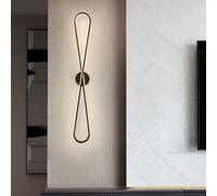 Modern LED Dimmable Wall Mounted Mirror Light - Crossed Wires Design for Living Room, Chaner