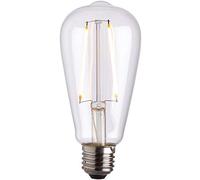 VINTAGE PEAR LED Filament Light Bulb CLEAR GLASS E27 Screw 2W Warm White Lamp