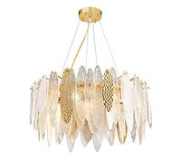 Modern LED Firework Chandelier - Chrome Ceiling Light with Frosted Glass & Stainless Steel Crystal Pendant Lighting for Stylish Home Decor Energy Efficient Fixture
