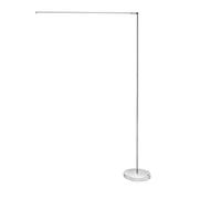 Modern LED Floor Lamp - Dimmable Adjustable Gooseneck Multi-Color Brightness Levels Perfect for Living Room Reading Office Piano Room Home Decor (Color: Metallic)
