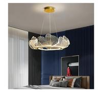 Modern LED Leaf Ring Ceiling Chandeliers Acrylic Living Dining Room Pendant Light Home Decor Hanging Lamp Luster Fixtures
