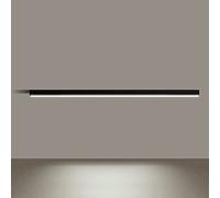 Modern LED Linear Semi-Recessed Ceiling Lamp Minimalist Long Strip Chandelier for Living Room Bedroom & Corridor - Stylish Lighting Fixture
