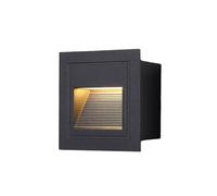 Modern Led Outdoor Wall Light Sconce Waterproof Rustproof Aluminum Step Stair Pathway Lamp 3W Warm White Square Exterior Lantern for Patio Porch Corridor Entrance Landscape Lighting