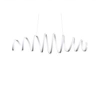 Modern LED Pendant Light Acrylic Spiral - Stunning Curve Design Suspension Light - Island Hanging Lighting Fixture For Contemporary Living Room Bedroom Dining Room