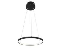 Modern LED Pendant Light Fixture - Contemporary Round Ceiling Chandelier White Light 3 Ring Design Indoor Lighting - Available in 40cm 60cm 80cm for Comfort and Style