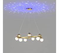 Modern LED Pendant Lighting Brass Base Ceiling Lights Hanging Chaner Lamp Compatible with Kitchen Island Bar Living Dining Room Light Fixtures AC110V - 240V [Energy Class A+++]