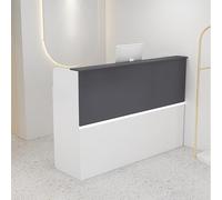 Modern LED Reception Desk with Drawers Elegant Design for Offices and Hotel Lobbies Versatile Furniture with Ambient Lighting for Commercial Spaces