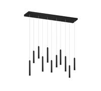 Modern Led Rectangular Black Chandelier TR027