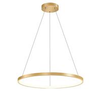 Modern LED Ring Pendant Light Aluminium Metal Gold Hanging Lamp For Table Dining Room Kitchen Living Room Lighting Home Decoration Luxury Chandelier