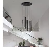 Modern LED Rotating Pendant Light Adjustable Large Chandelier for Staircase Nordic 12-Light Ceiling Hanging Lamp Indoor Home Decor