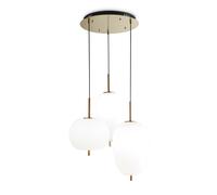 Modern LED Satin Gold Suspension Chandelier DL0012