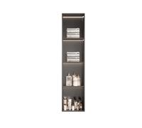 Modern LED Shower Wall Panel - Stainless Steel Recessed Light for Bathroom & Kitchen, Gray 120x28x12.5cm, Enhance Ambiance & Style in Your Home