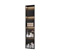 Modern LED Shower Wall - Stainless Steel Bathroom & Kitchen nizer, Built-in Storage Solution (Gray, 70x28x12.5 cm) - & Funcal