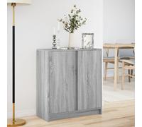 Modern LED Sideboard 2 Doors Buffet Storage Cupboard Display Cabinet vidaXL