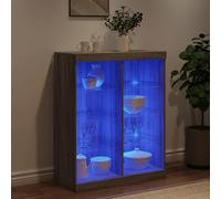 Modern LED Sideboard Cabinet Storage Buffet Cupboard with RGB Lights Furniture