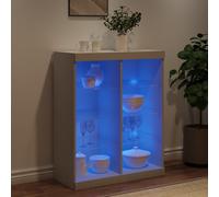 Modern LED Sideboard Cabinet Storage Buffet Cupboard with RGB Lights Furniture