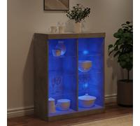 Modern LED Sideboard Cabinet Storage Buffet Cupboard with RGB Lights Furniture