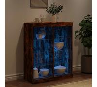 Modern LED Sideboard Cabinet Storage Buffet Cupboard with RGB Lights Furniture
