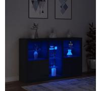 "Modern LED Sideboard - Spacious Storage with Shelves, Compartments & Doors"