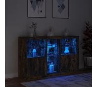"Modern LED Sideboard - Spacious Storage with Shelves, Compartments & Doors"