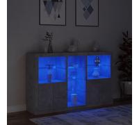 "Modern LED Sideboard - Spacious Storage with Shelves, Compartments & Doors"