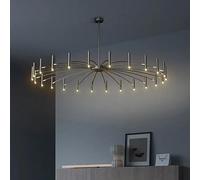 Modern Led Spotlights Ceiling Chandelier Nordic Living Room Dining Home Interior Lighting Decorative(Neutral Light,24 Heads D130cm-A)