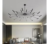 Modern Led Spotlights Ceiling Chandelier Nordic Living Room Dining Home Interior Lighting Decorative(White Light,24 heads130cm-B)