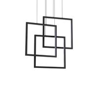Modern LED Square Design Chandelier Black Living Room Kitchen DL1629